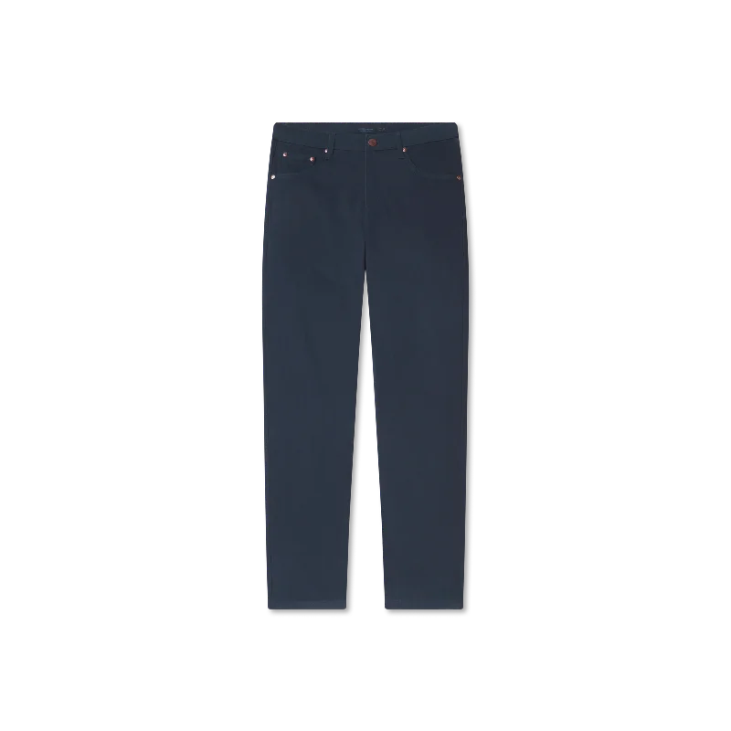 Men's Elastic-Waisted Pants for Easy MovementCahaba Comfort Stretch Twill Pant - Navy
