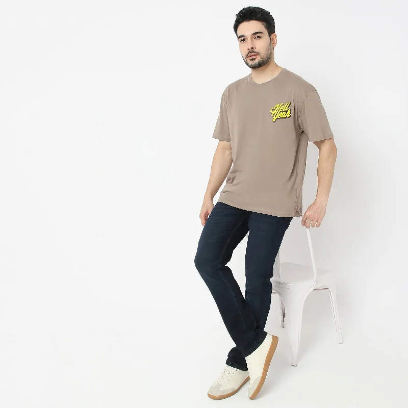 Men's Shirts with Wrinkle-Resistant FabricOversize Graphic T-Shirt