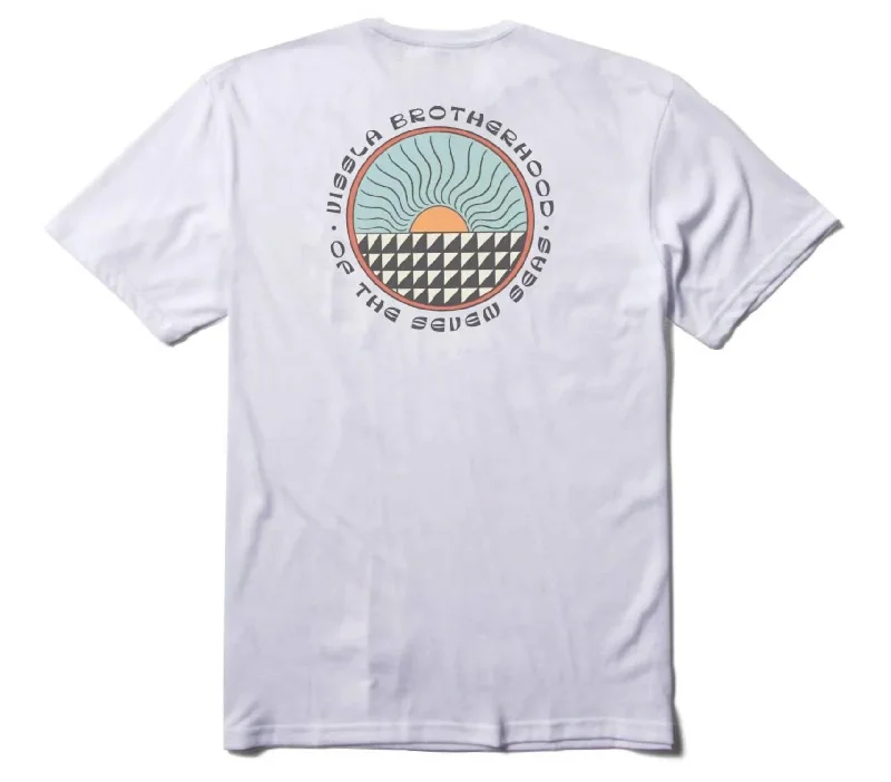 Men's Shirts with Embroidered DesignsMen's Surf Check Comp Performance Tee In White