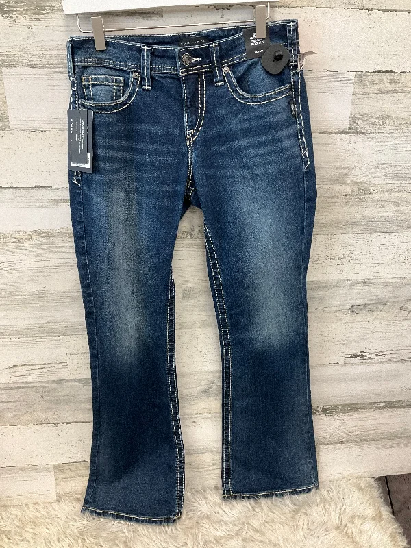 Durable Men's JeansJeans Wide Leg By Silver In Blue Denim, Size: 8