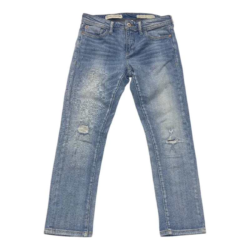 Modern Ripped and Distressed Men's JeansJeans Boyfriend By Pilcro In Blue Denim, Size:2 Modern Ripped and Distressed Men's JeansJeans Boyfriend By Pilcro In Blue Denim, Size:2