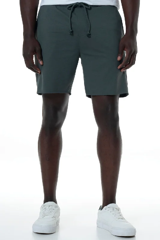 Men's Pants with Contrast Fabric PanelsTrack Shorts _ 151936 _ Fatigue