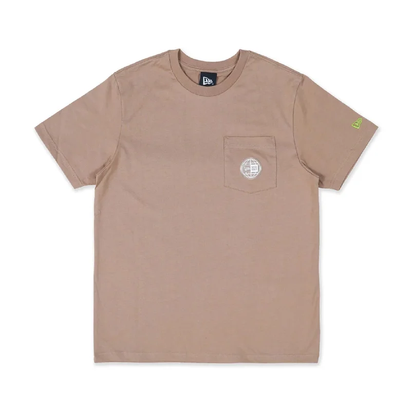 Men's Shirts with Short PlacketsNew Era Earth Day Beige T-Shirt