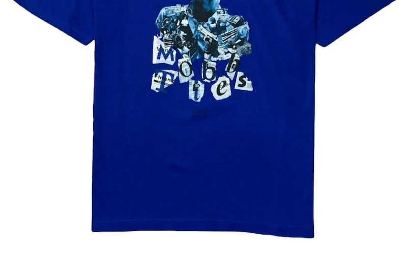 Men's Shirts with CollarsMen's Mob Ties T-Shirt In Royal Blue