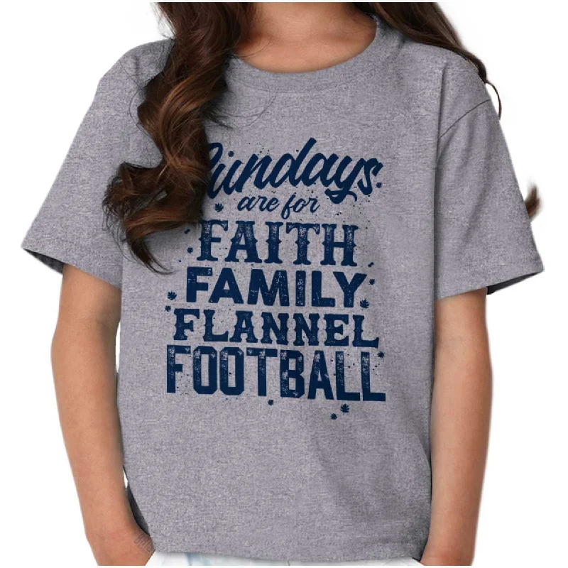 Men's Pattern-Play Shirts for a Fun TwistFaith Family Football Youth T Shirt