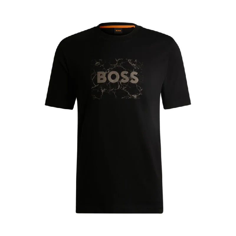 Men's Shirts with Asymmetrical HemlinesCotton-jersey T-shirt with logo artwork