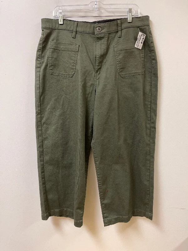 Wide-Leg Men's JeansJeans Flared By St Johns Bay In Green, Size: 16
