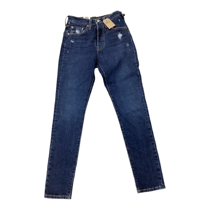 Men's Jeans Made in USAJeans Skinny By Levis In Blue Denim, Size: 0