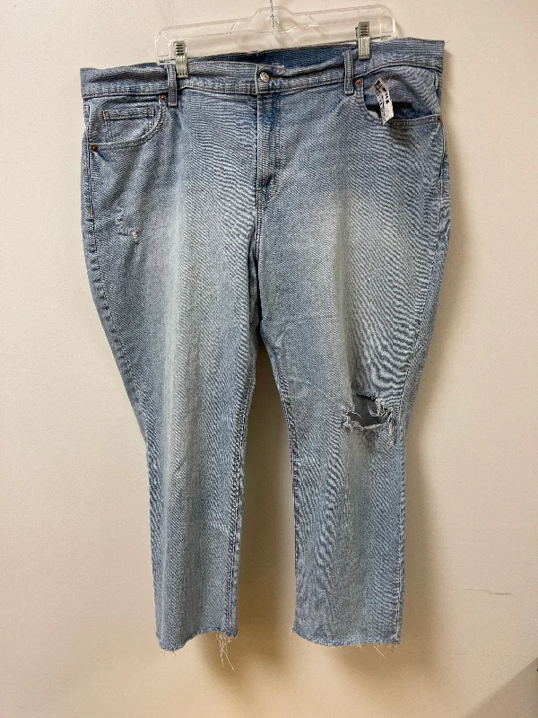 Zip-Fly Men's JeansJeans Boyfriend By Old Navy In Blue Denim, Size: 18