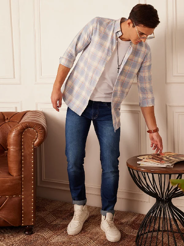 Men's Patterned Button-Down Shirts for Added InterestDENNISON Smart Checked Button-Down Collar Casual Shirt Men's Patterned Button-Down Shirts for Added InterestDENNISON Smart Checked Button-Down Collar Casual Shirt