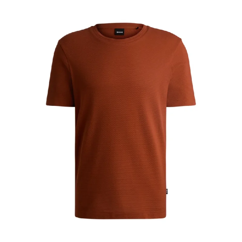 Men's Shirts with Adjustable HemlinesT-shirt with bubble-jacquard structure