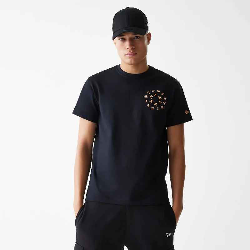 Men's Shirts with High NecksNew Era Horoscope Black T-Shirt
