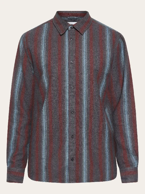 Men's Graphic Print T-Shirts for a Statement LookLoose fit striped flannel shirt - GOTS/Vegan - Blue stripe Men's Graphic Print T-Shirts for a Statement LookLoose fit striped flannel shirt - GOTS/Vegan - Blue stripe