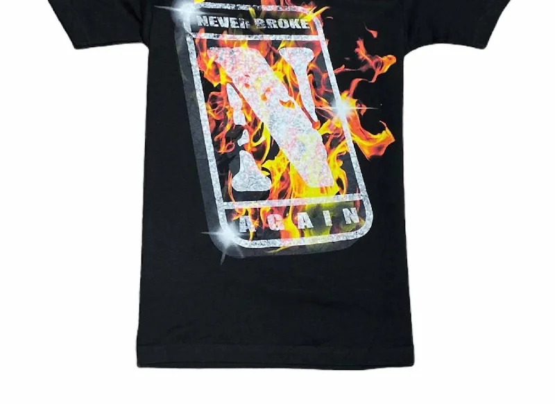 Men's Shirts with Double-Breasted DesignsMen's Dog Tag T-Shirt In Black
