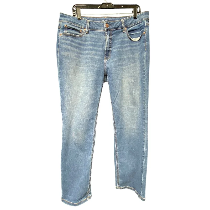 Men's Jeans with Stretch FabricJeans Straight By Time And Tru In Blue Denim, Size: 16