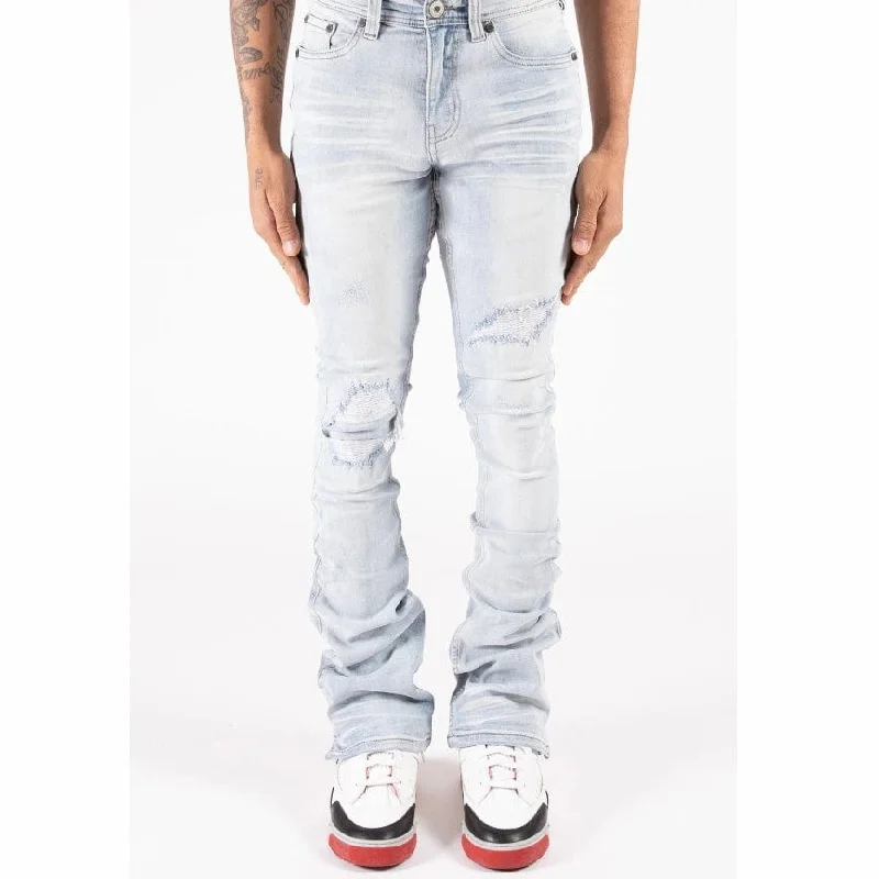 Men's Pants with Side PocketsSerenede Azul Stacked Jeans (Sky) AZ-SKY
