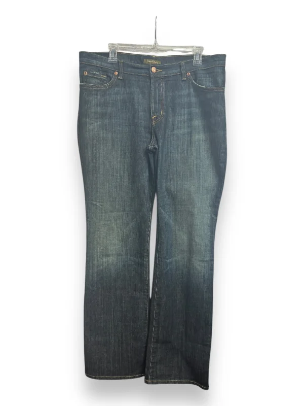 Casual Ripped Men's JeansJeans Straight By David Kahn In Blue Denim, Size: 14