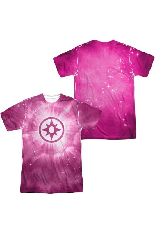 Men's Shirts for Beach OutingsGreen Lantern Sapphire Energy (Front/Back Print) Short Sleeve Adult 100% Poly Crew Tee / T-Shirt