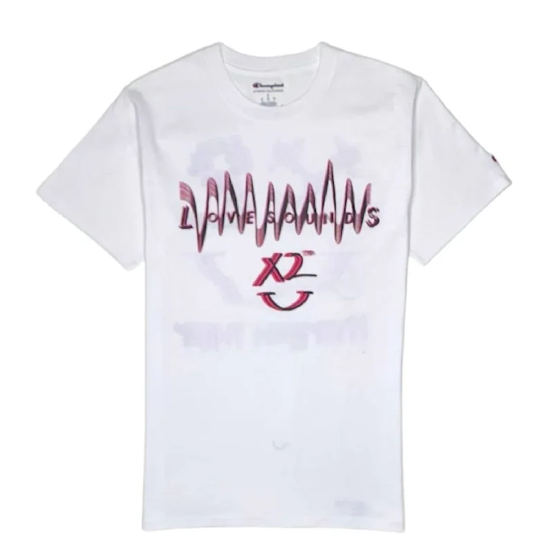 Patterned Men's Hawaiian ShirtsMen's Love Sound T-Shirt In White