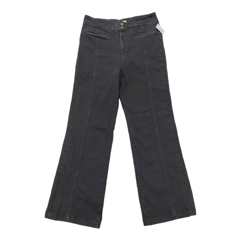 Light Wash Men's JeansJeans Wide Leg By Frame In Black Denim, Size:14