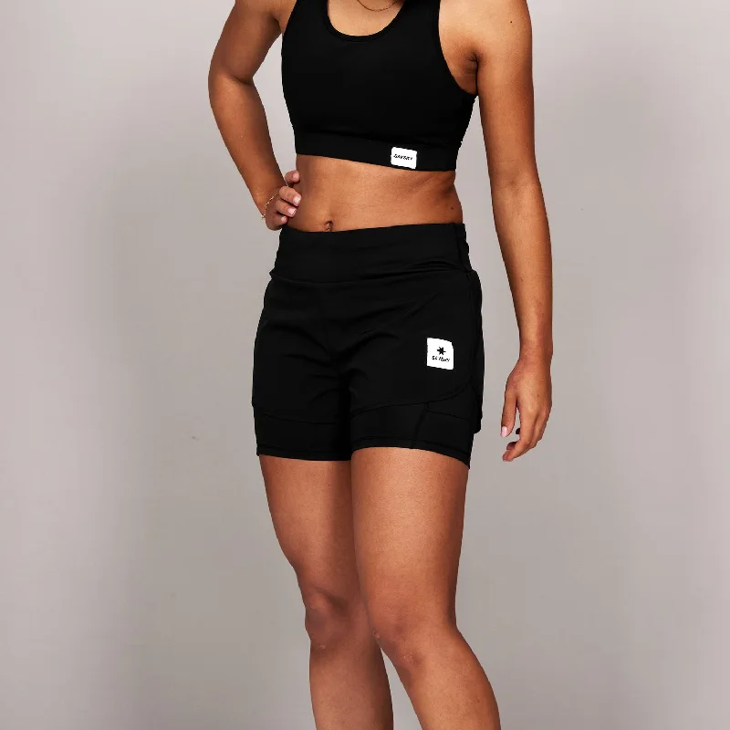 Men's Pants with Hidden Buttons2 in 1 Pace Shorts 3''