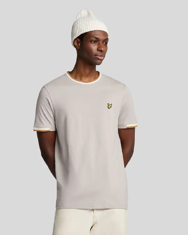 Men's Shirts with Wingtip CollarsHalf Tipped T-Shirt