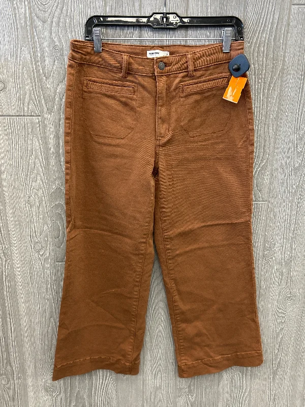 Cool Distressed Men's JeansJeans Wide Leg By Sonoma In Brown, Size: 8