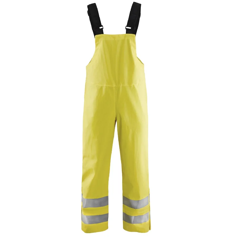Men's Pants with Zippered PocketsBlaklader Men's Hi-Vis Rain Bib Overalls