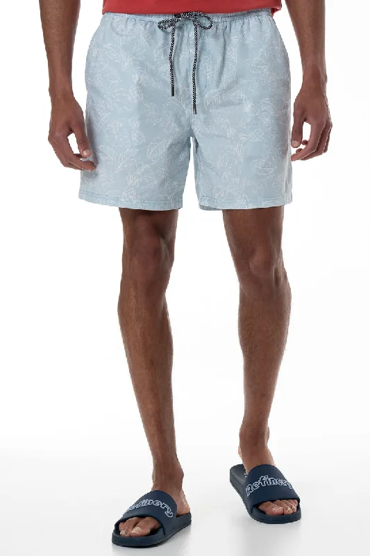 Men's Pants with Embroidered DesignsPool Shorts _ 153926 _ Light Blue