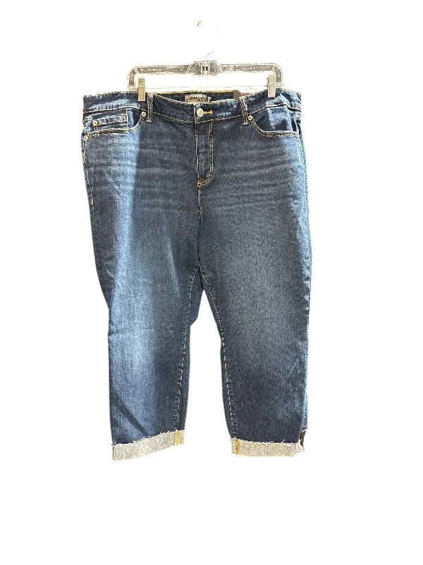 Men's Jeans with Stretch FabricJeans Boyfriend By Torrid In Blue Denim, Size: 20