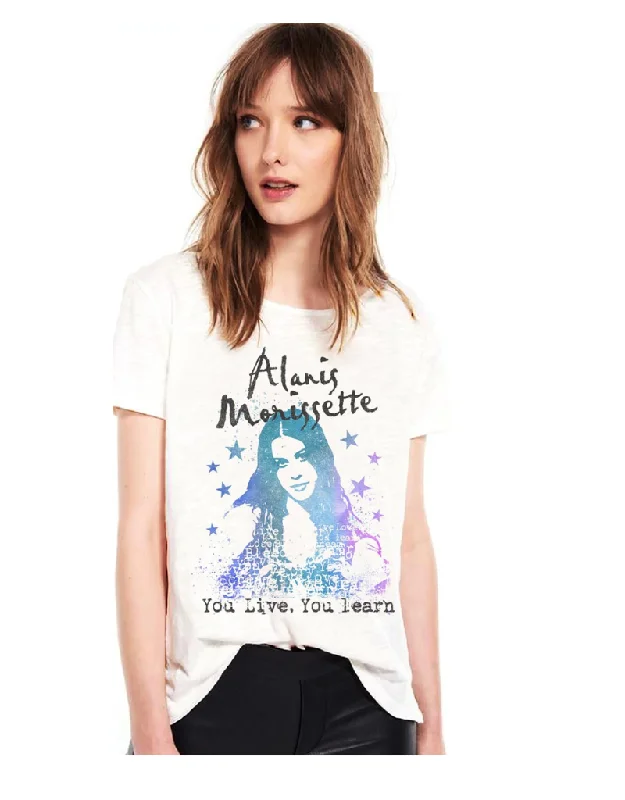 Men's Shirts with Scoop NecksALANIS LIVE LEARN OVERSIZED TEE
