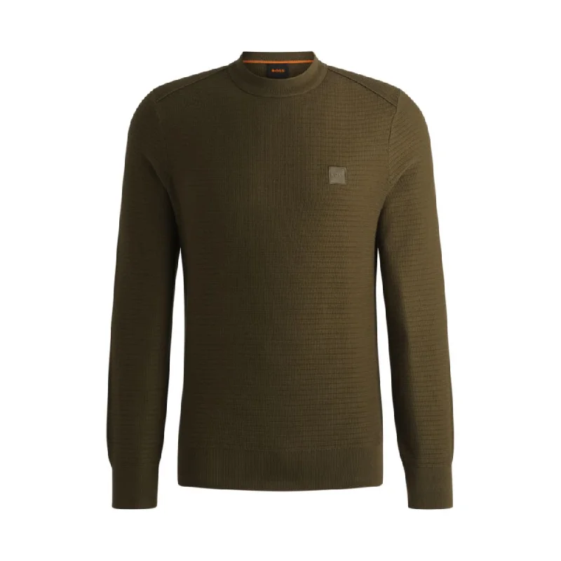 Regular-fit sweater in cotton and cashmere