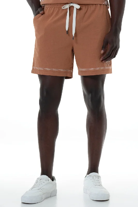 Men's Swim Trunks for SwimmingPull On Shorts _ 154549 _ Rust