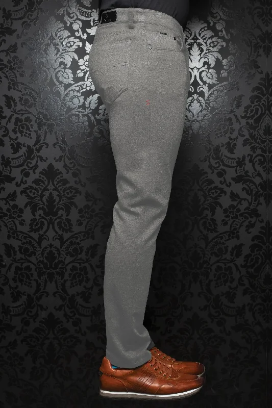 Men's Pants with Antimicrobial TreatmentAU NOIR | Ultra Stretch Pants | Winchester Light Grey