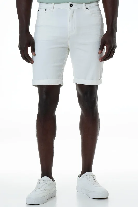 Lightweight Men's Linen PantsDenim Shorts _ 153942 _ White