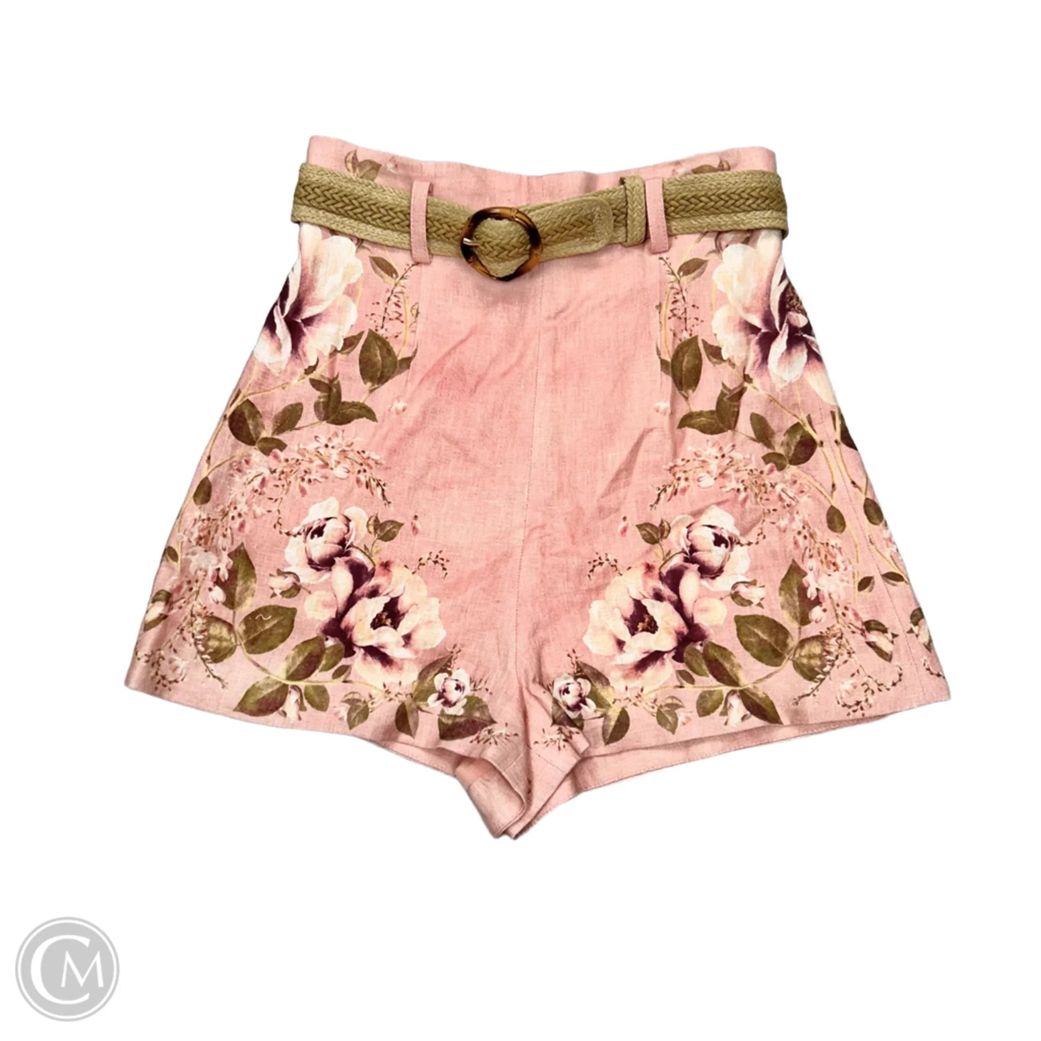 Men's Pants with Contrast WaistbandsShorts By Zimmerman In Pink & Tan, Size: Xs