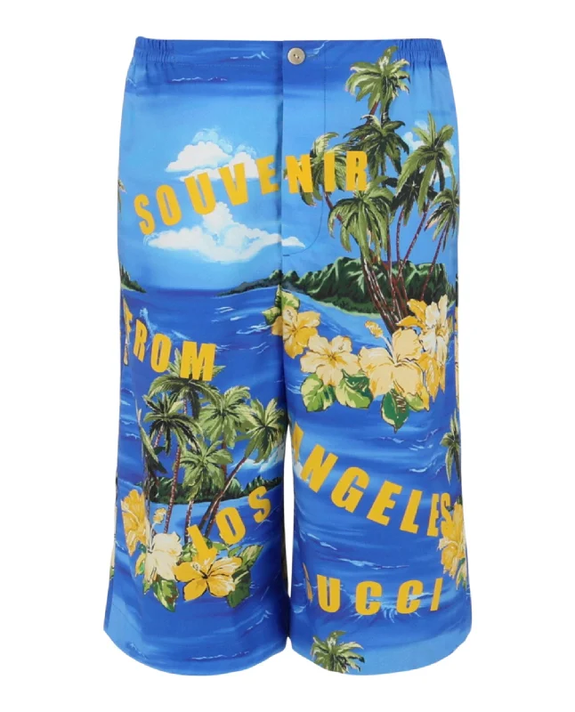 Men's High-Waisted Pants for a Retro StylePoplin Shorts