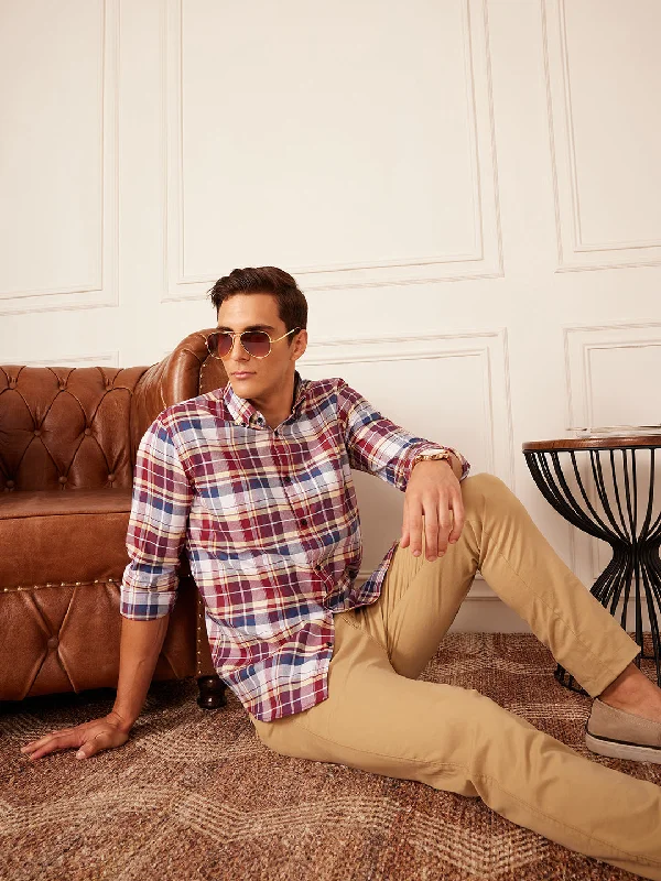 Men's Camouflage Shirts for an Outdoor AppealDENNISON Smart Tartan Checked Button-Down Collar Casual Shirt Men's Camouflage Shirts for an Outdoor AppealDENNISON Smart Tartan Checked Button-Down Collar Casual Shirt