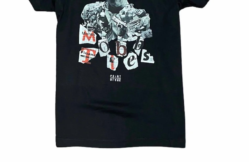 Men's Shirts with Belt LoopsMen's Mob Ties T-Shirt In Black