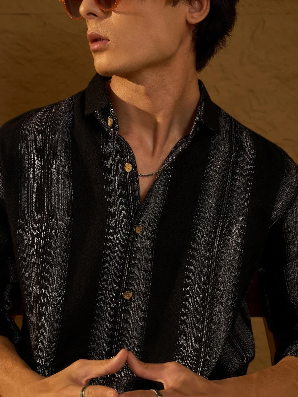 Men's Tab-Collar Shirts for a Crisp LookDrop Shoulder Oversized Stripetastic Shirt