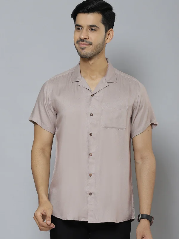 Men's Denim Shirts for a Rugged LookMen Brown Solid Pure Cotton Smart Slim Fit Casual Shirt Men's Denim Shirts for a Rugged LookMen Brown Solid Pure Cotton Smart Slim Fit Casual Shirt