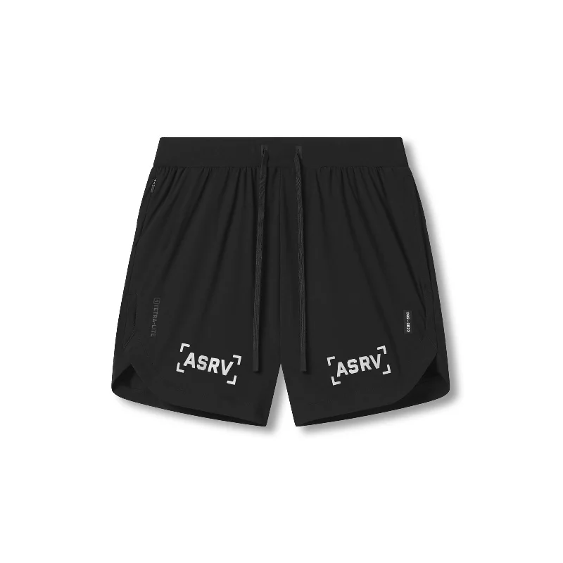 Men's Pants with Appliqué Details0823. Tetra-Lite® 7" Linerless Short - Black "Bracket"