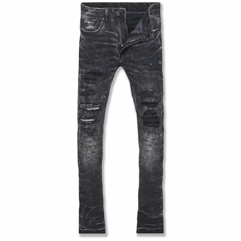 Men's Tapered Pants for a Slimming EffectJordan Craig Martin Stacked Pioneer Denim (Vintage Black) JTF200