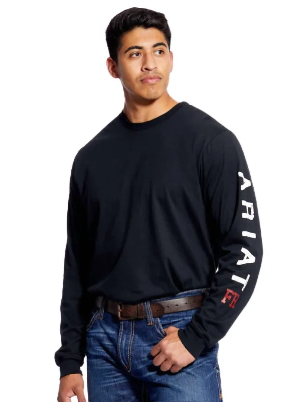 Comfortable Men's Polo ShirtsRoughneck Skill Logo T-Shirt - Plus In Black