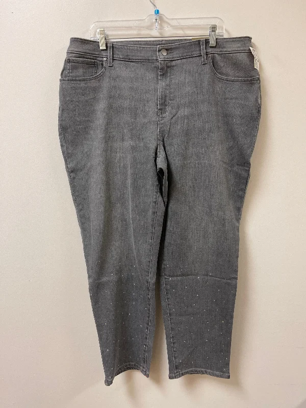 Authentic Raw Denim Men's JeansJeans Straight By Chicos In Grey, Size: 16