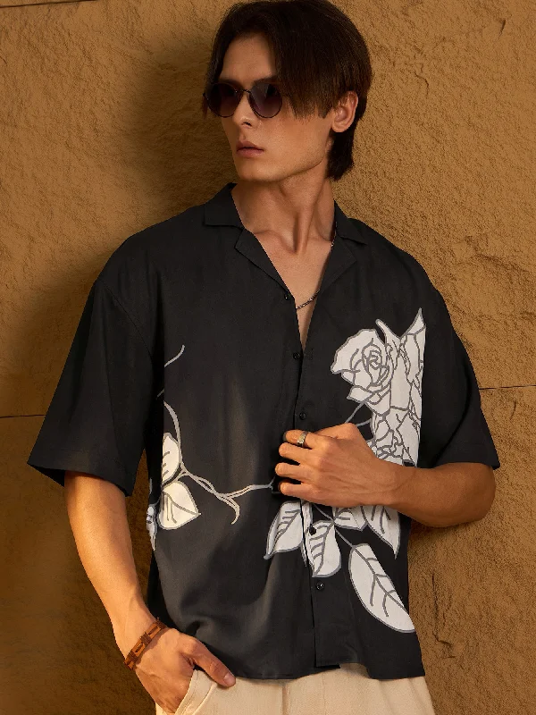Men's Patterned Dress Shirts for a Unique TwistDigital Printed Drop Shoulder Oversized Casual Shirt Men's Patterned Dress Shirts for a Unique TwistDigital Printed Drop Shoulder Oversized Casual Shirt