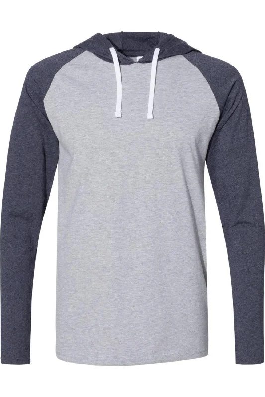 Men's Shirts for BoatingLAT Fine Jersey Hooded Long Sleeve Raglan T-Shirt