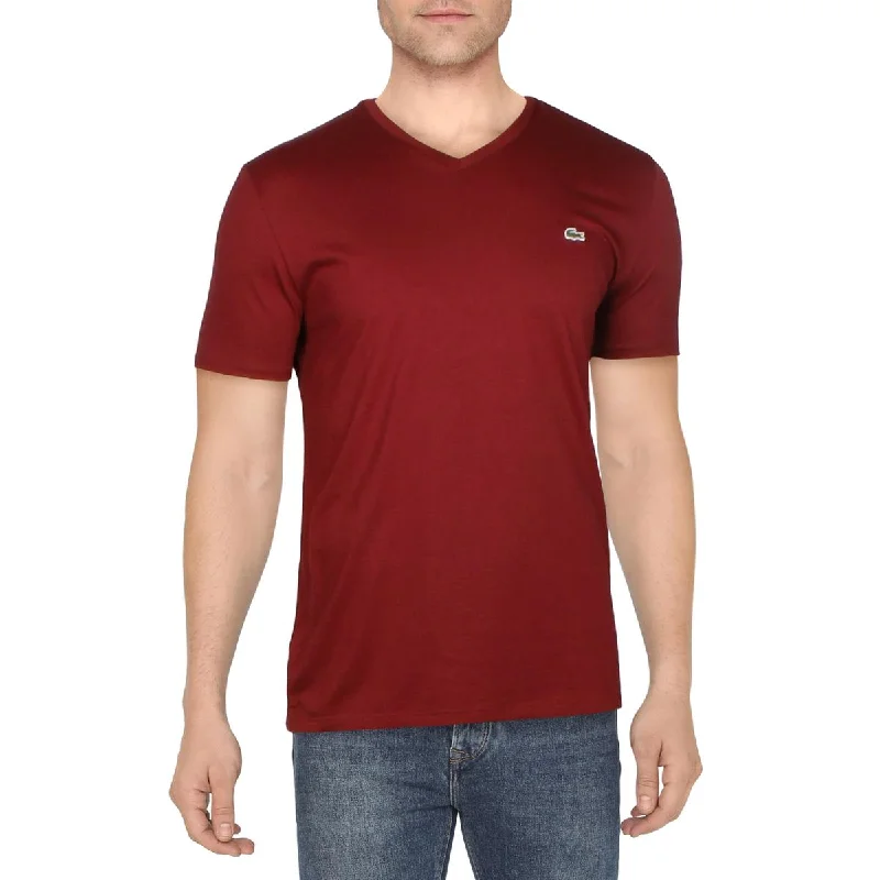 Comfortable Men's Polo ShirtsMens Ribbed Trim  Cotton T-Shirt