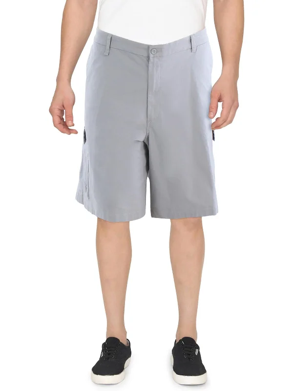 Men's Pants with Elastic CuffsBig & Tall Mens Straight Fit Breathable Cargo Shorts