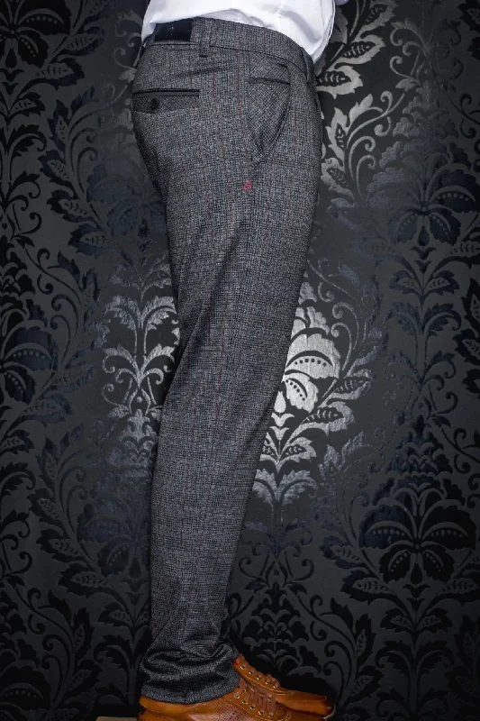 Men's Velcro-Closure Pants for ConvenienceAU NOIR | Ultra Stretch Pants | Beretta Taylor Dark Grey/Multi